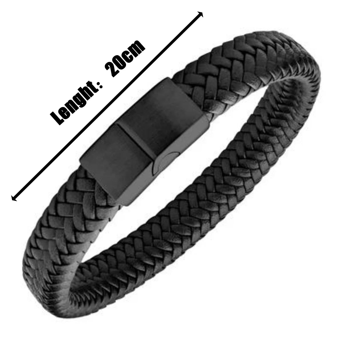 Vanguard - Pulsera de cuero trenzado premium - Reliviera