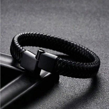 Vanguard - Pulsera de cuero trenzado premium - Reliviera